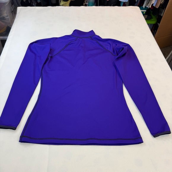 Nike Pro Purple Dri Fit Half Zip Shirt - Picture 15 of 16